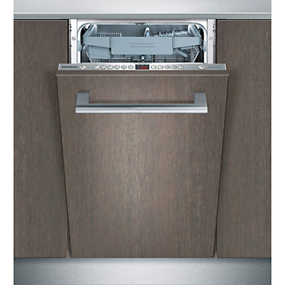 Siemens SR66T090GB Fully Integrated Slimline Dishwasher, Stainless Steel Siemens SR66T090GB Fully Integrated Slimline Dishwasher, Stainless Steel